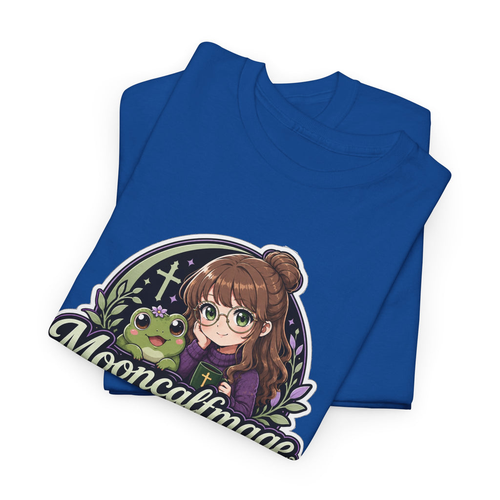 MOONCALFMAGE Logo Tee - Gamer/Streamer T-Shirt Blue GBSG (Gather)