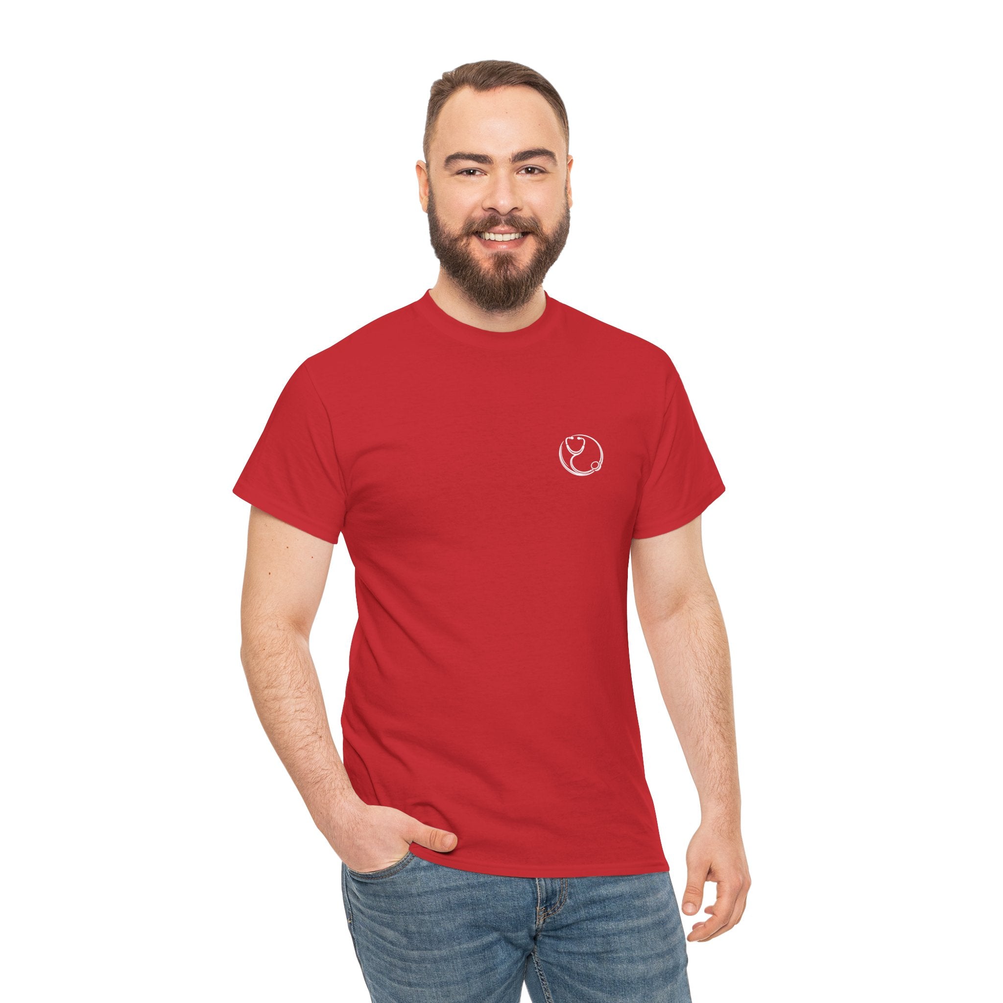 DoctorJSWAYS Let Me Explain T-Shirt — Minimal Logo Black Tee with Bold Back Text
