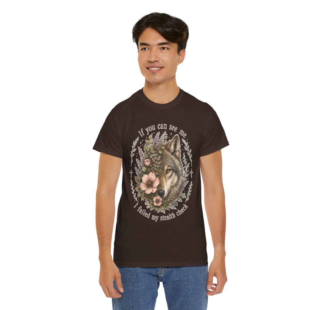 seawolf Floral Tee — "If you can see me I failed my stealth check" Graphic T-Shirt