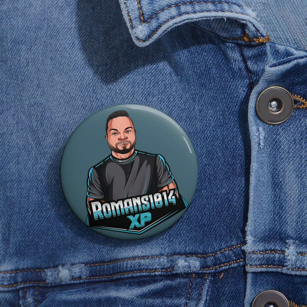 Romans1014XP Mascot Pin Button — Custom Enamel-Style Badge