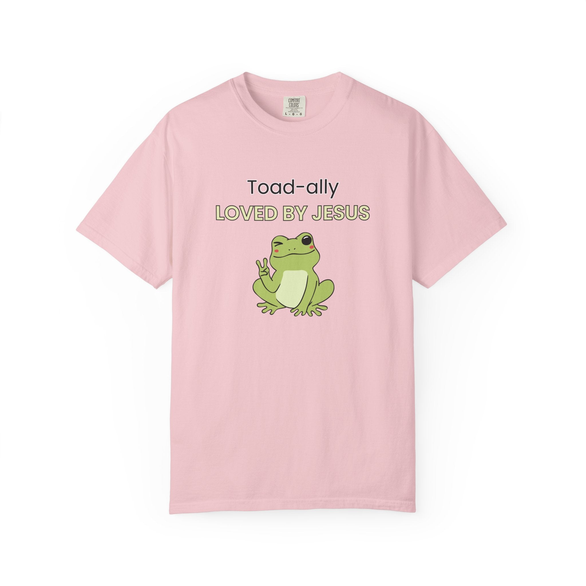 T-shirt - "Toad-ally Loved by Jesus" Cute Frog Christian Tee