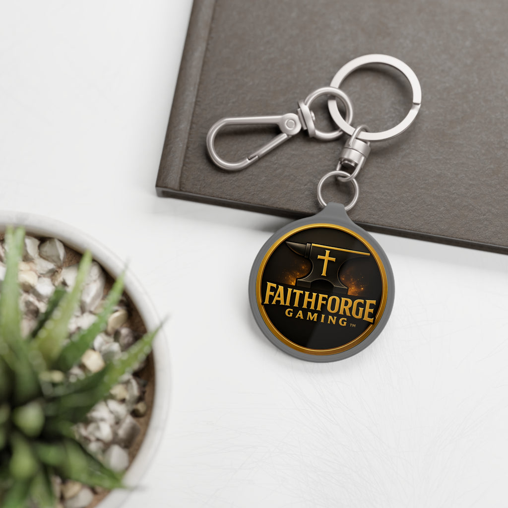 FaithForge Gaming Keyring Tag — Logo Metal Keychain for Gamers