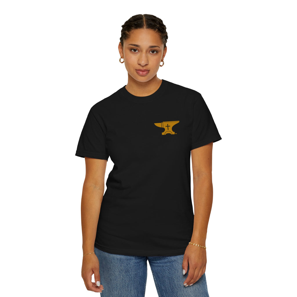 FaithForge Gaming T-Shirt — Logo Tee with Anvil & Cross (Christian Gamer Apparel)
