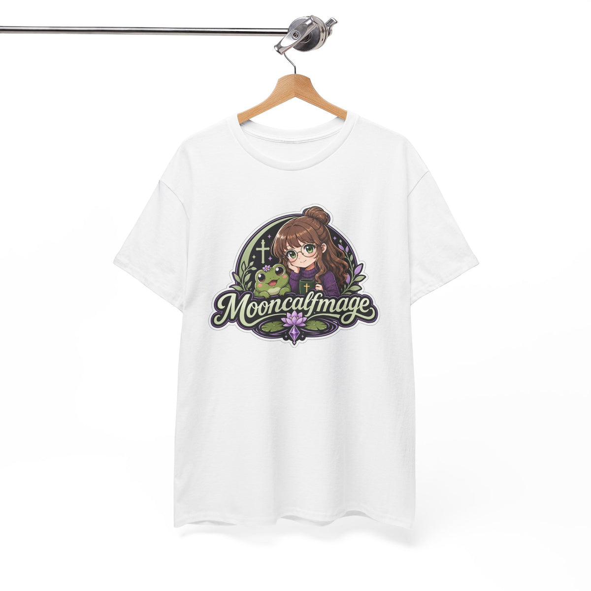 MOONCALFMAGE Logo Tee - Gamer/Streamer T-Shirt Blue GBSG (Gather)