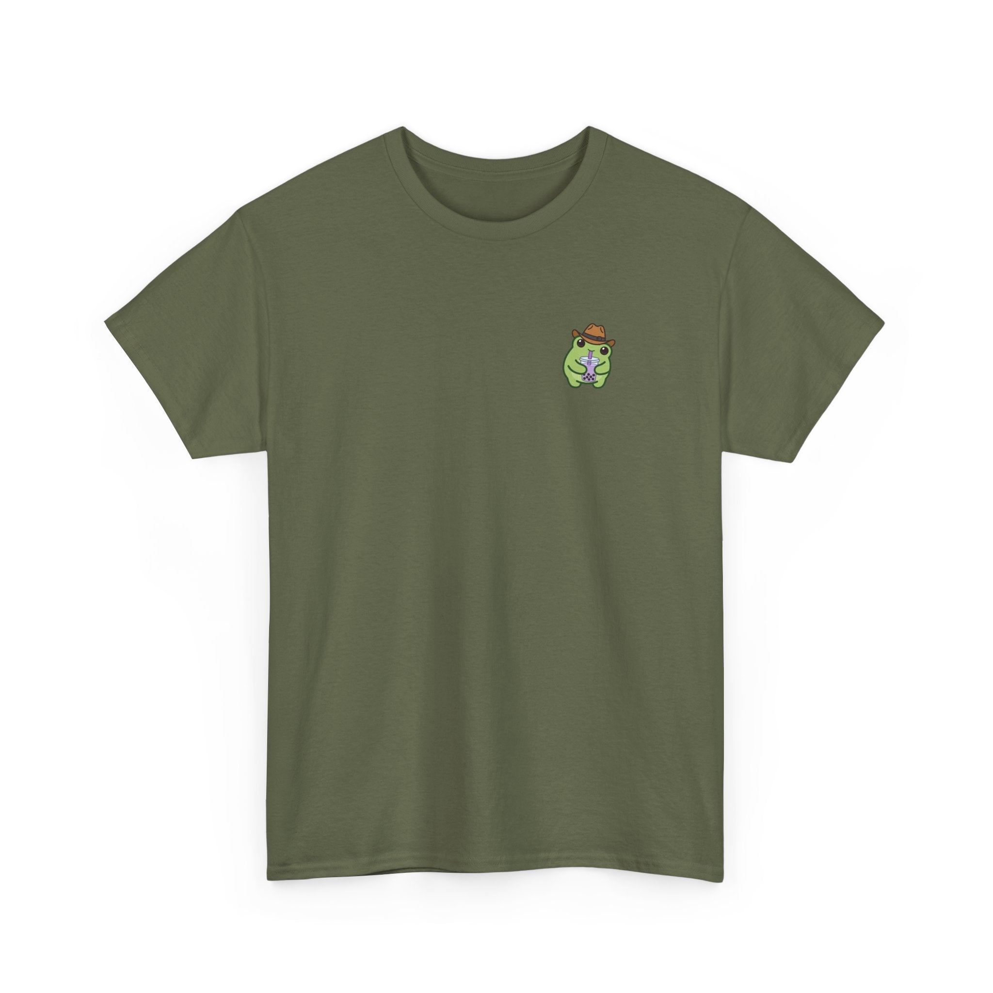 T-Shirt — Cute Boba Drinking Frog