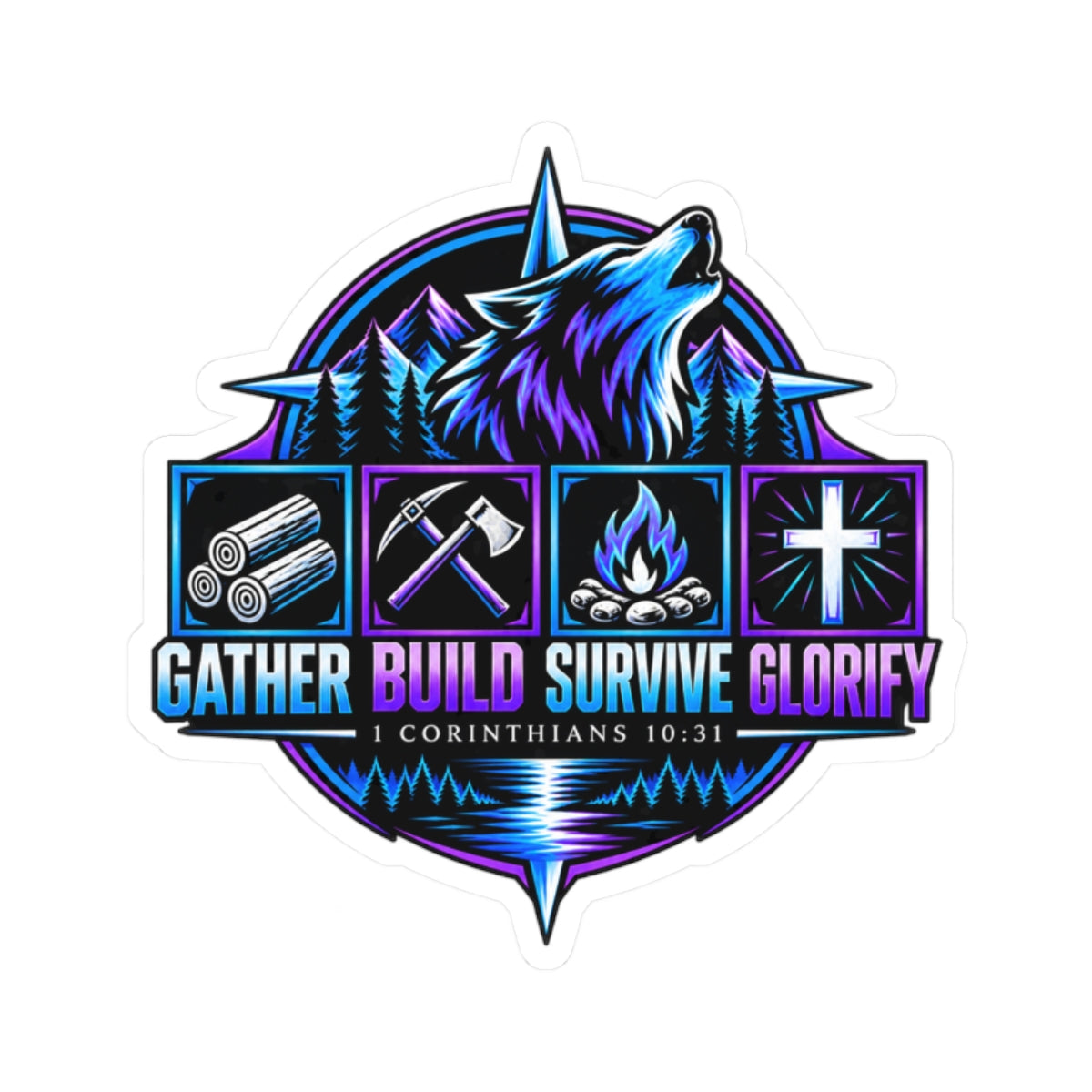 Seawolf_30 Kiss-Cut Sticker Indoor — Streamer Decal GBSG (Gather)