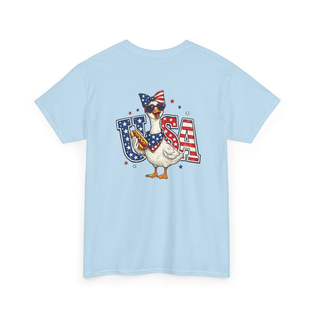 USA sunflower Patriotic T‑Shirt — American Flag Graphic Tee for 4th of July