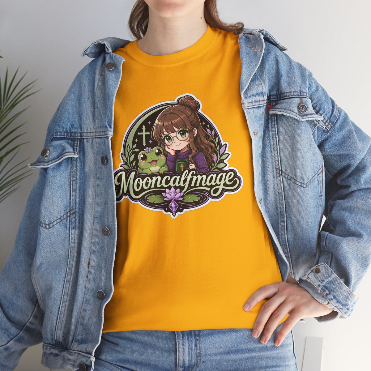 MOONCALFMAGE Logo Tee - Gamer/Streamer T-Shirt Blue GBSG (Gather)