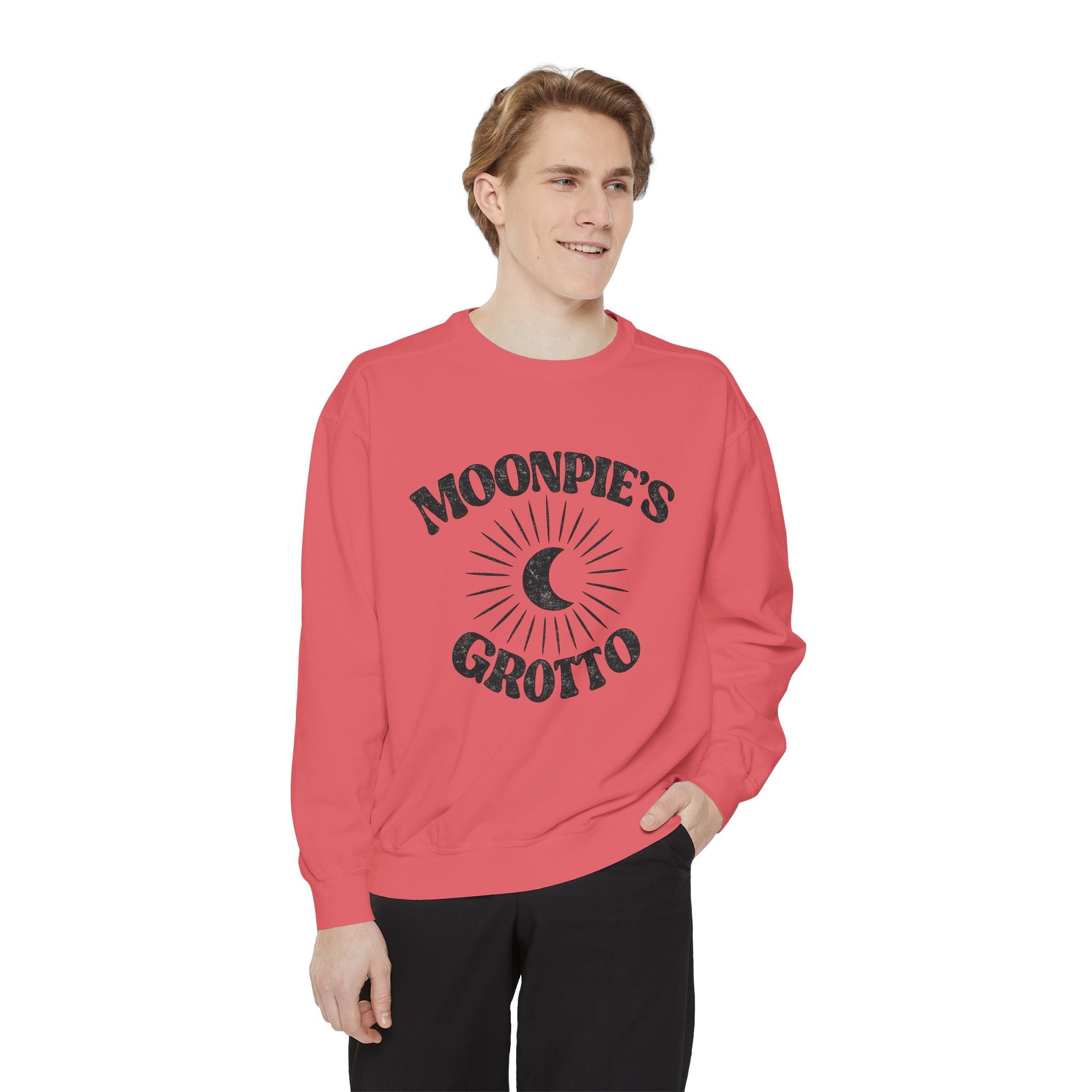 Moonpie's Grotto Sweatshirt — Vintage Celestial Moon Crewneck