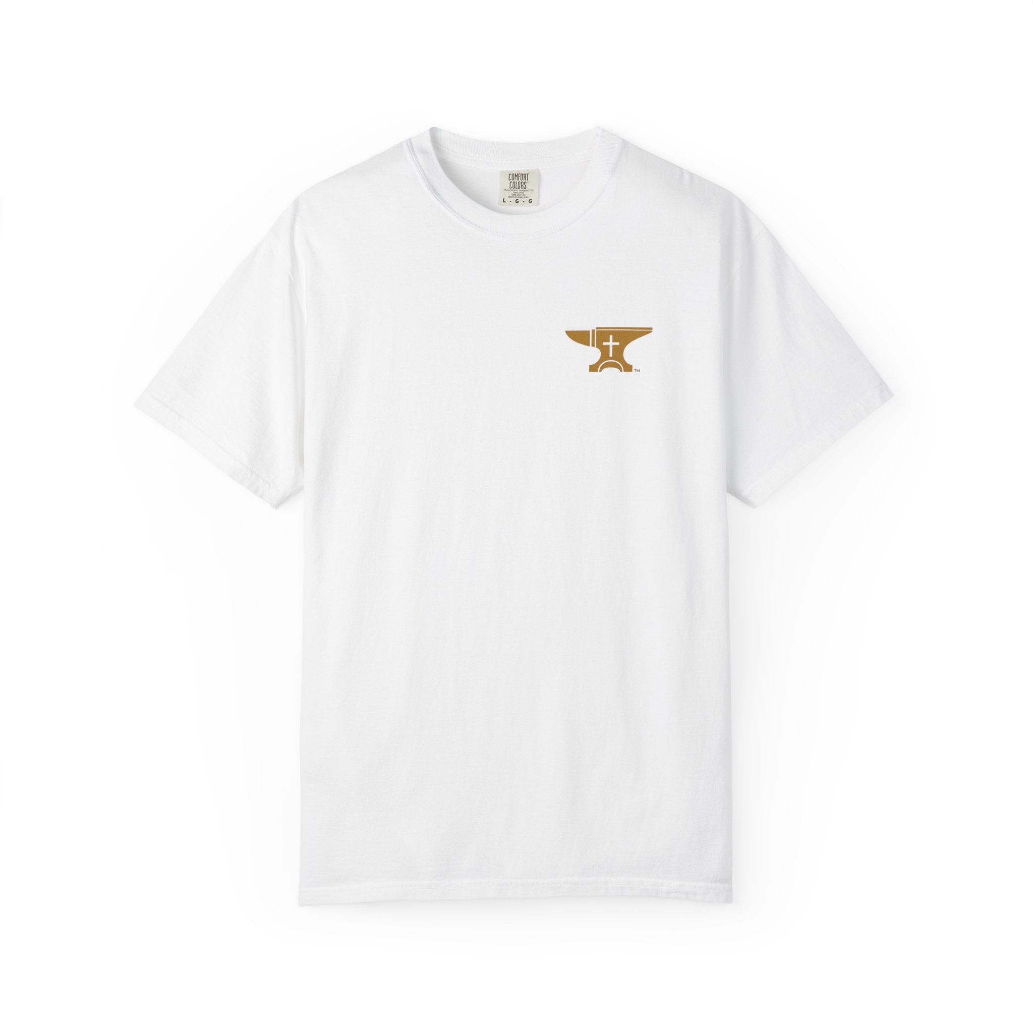 FaithForge OG Gaming T-Shirt — Logo Tee with Anvil & Cross (Christian Gamer Apparel)