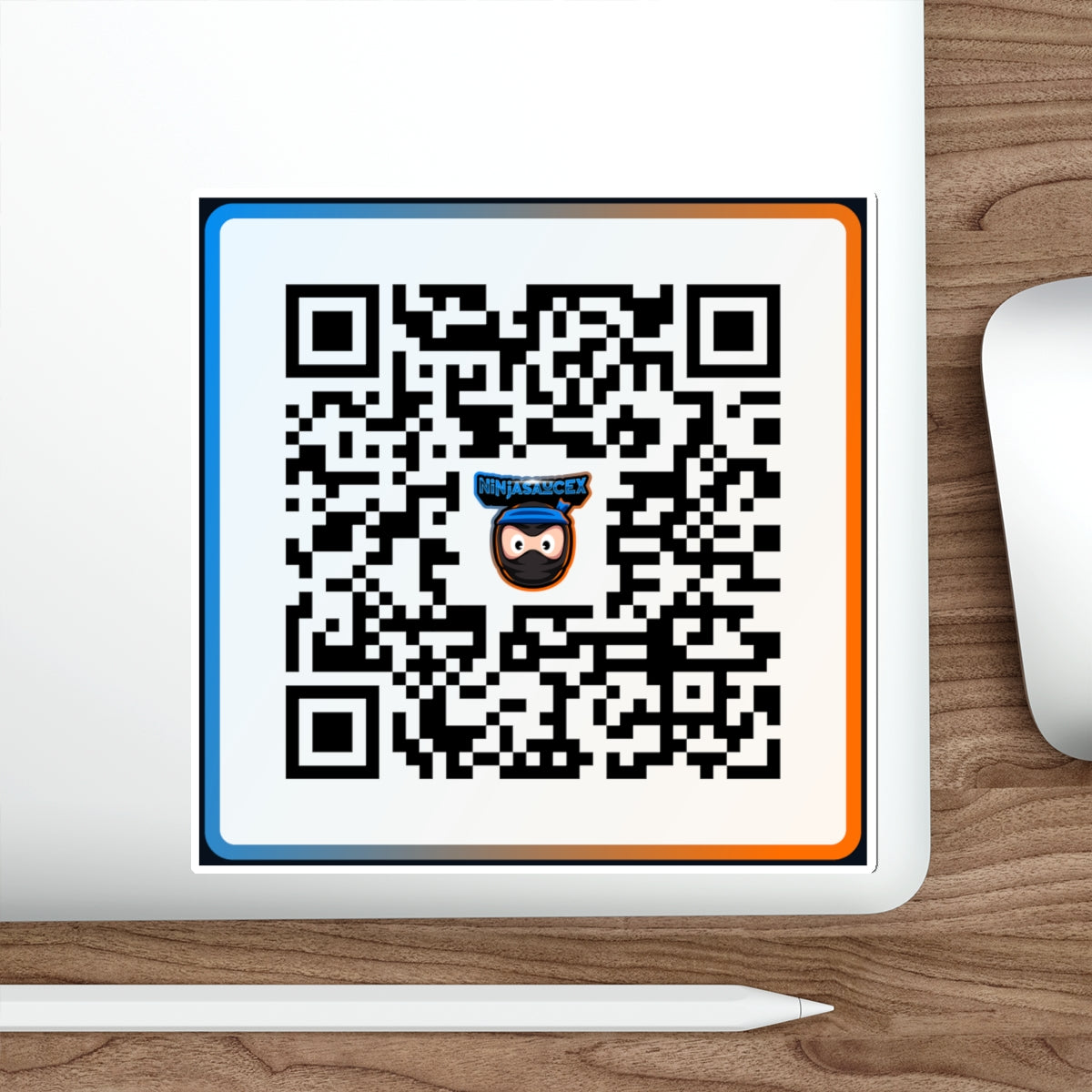 NinjaSauceX Streamer QR Code Die-Cut Sticker Indoor/Outdoor