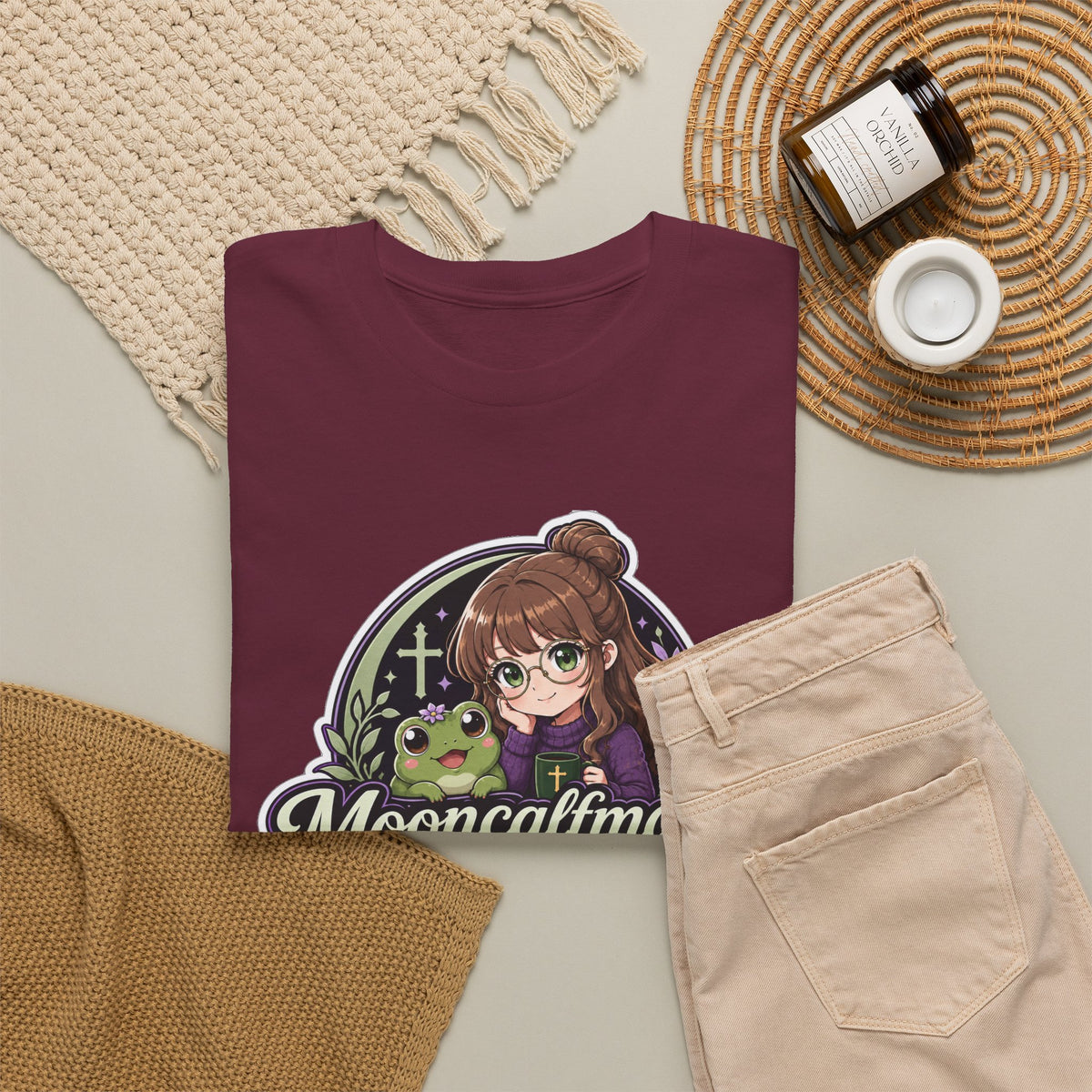 MOONCALFMAGE Logo Tee - Gamer/Streamer T-Shirt Blue GBSG (Gather)