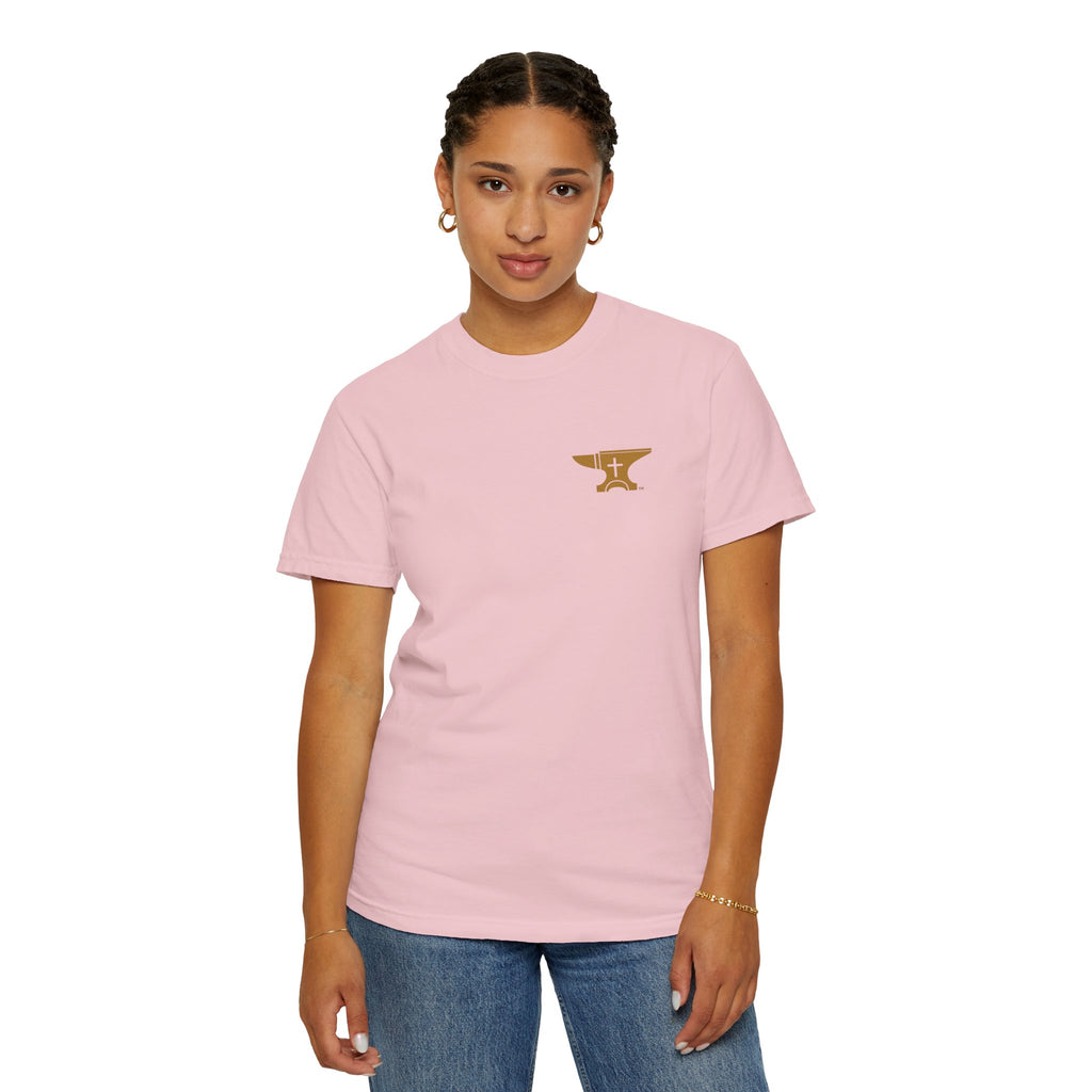 FaithForge Gaming T-Shirt — Logo Tee with Anvil & Cross (Christian Gamer Apparel)