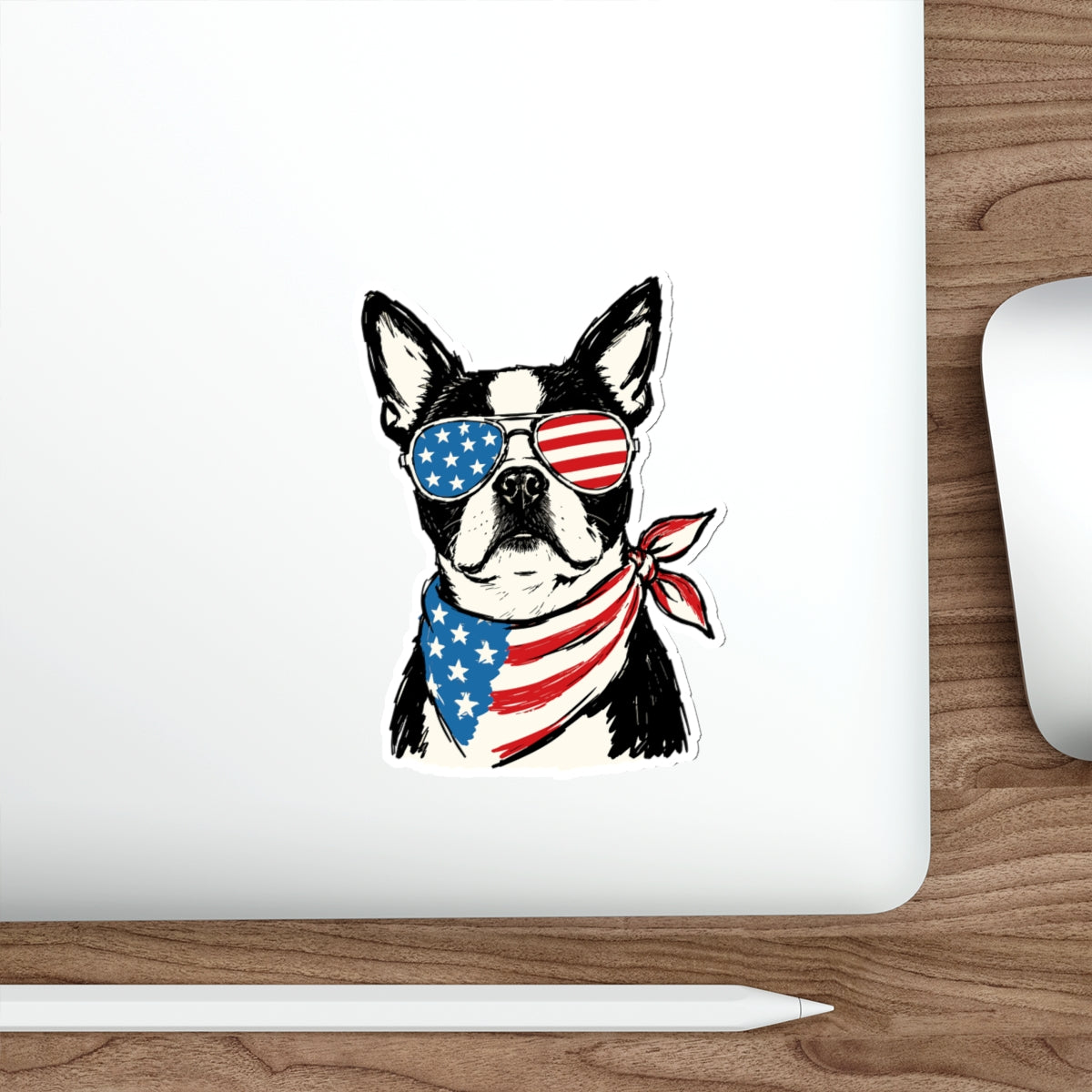 Patriotic Sticker Pack — Paws and Shades 4th of July Red White Blue Die-Cut Stickers