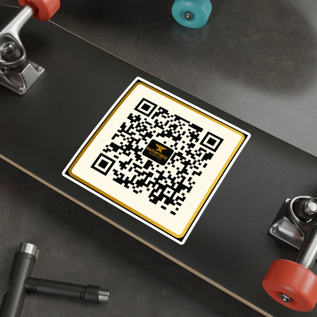 FaithForge Gaming QR Code Die-Cut Sticker Indoor/Outdoor