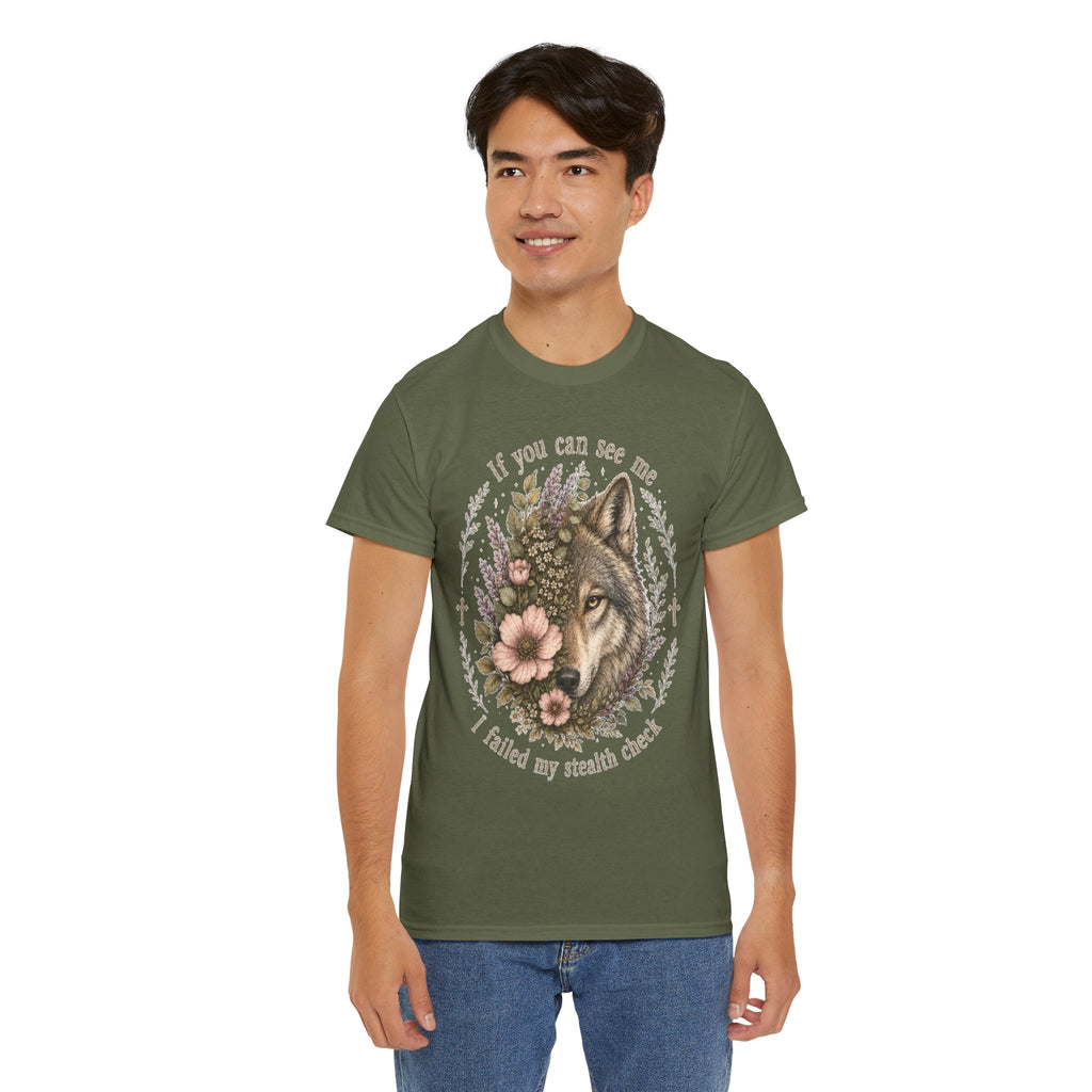 seawolf Floral Tee — "If you can see me I failed my stealth check" Graphic T-Shirt