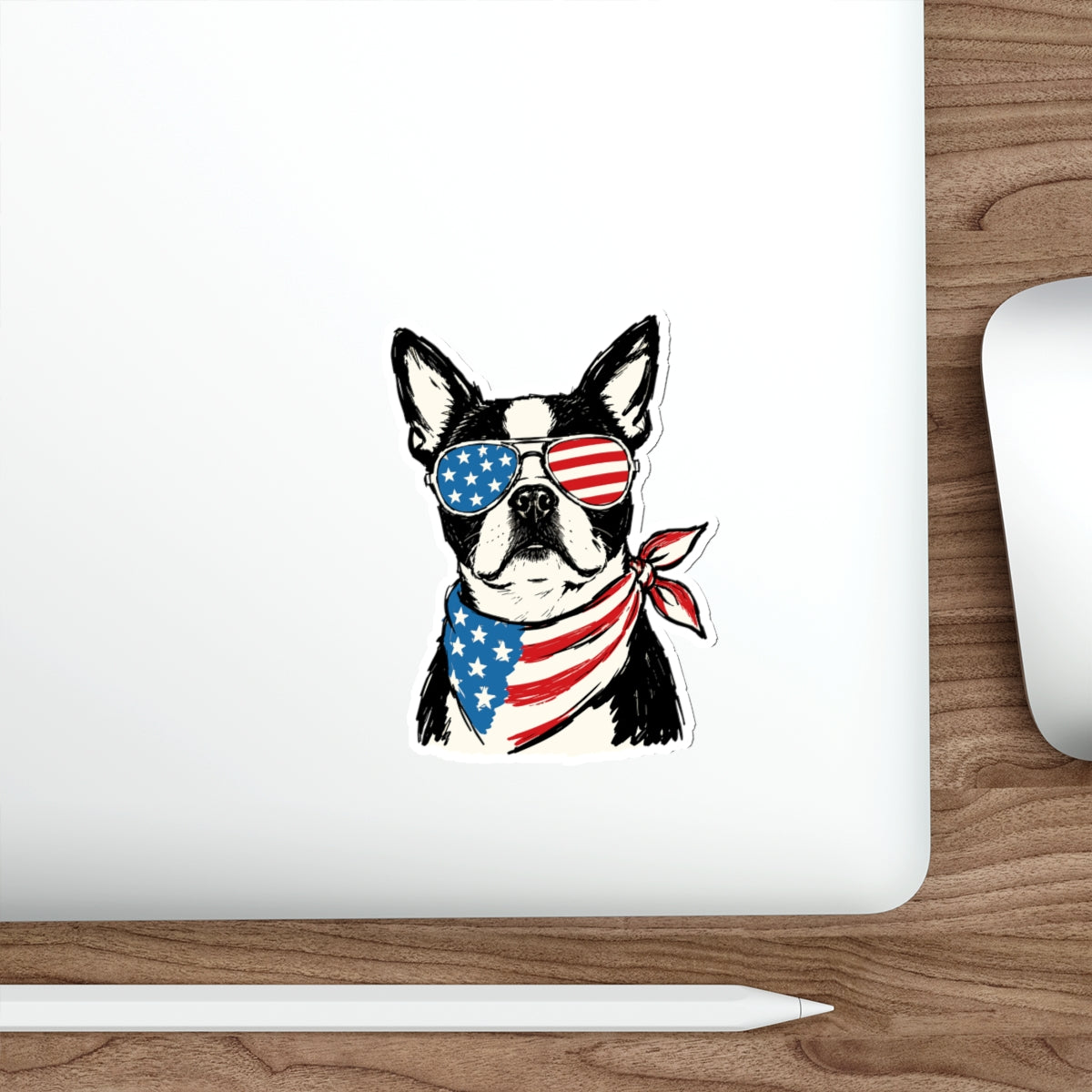 Patriotic Sticker Pack — Paws and Shades 4th of July Red White Blue Die-Cut Stickers