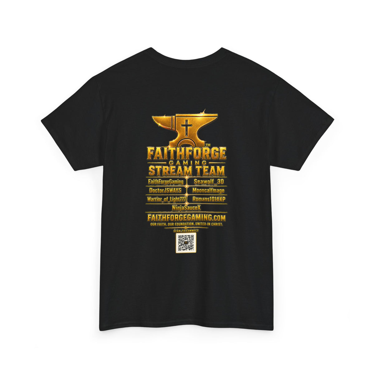 Custom FaithForgeGaming Tee (Personalization Enabled) - FaithForge Stream Team