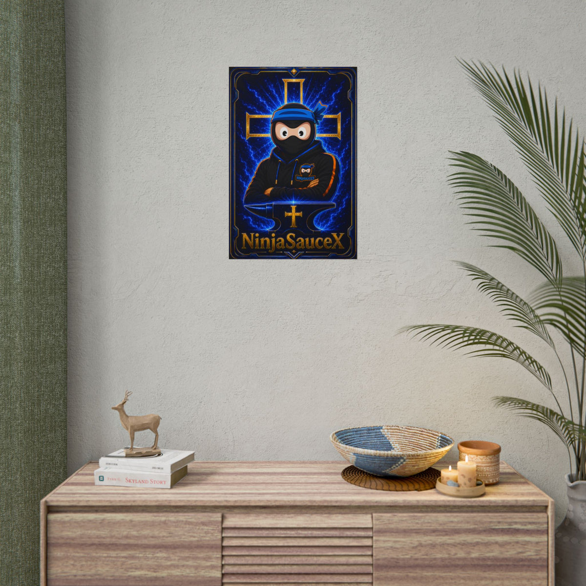 NinjaSauceX Poster — Streamer Wall Art (Rolled Poster)
