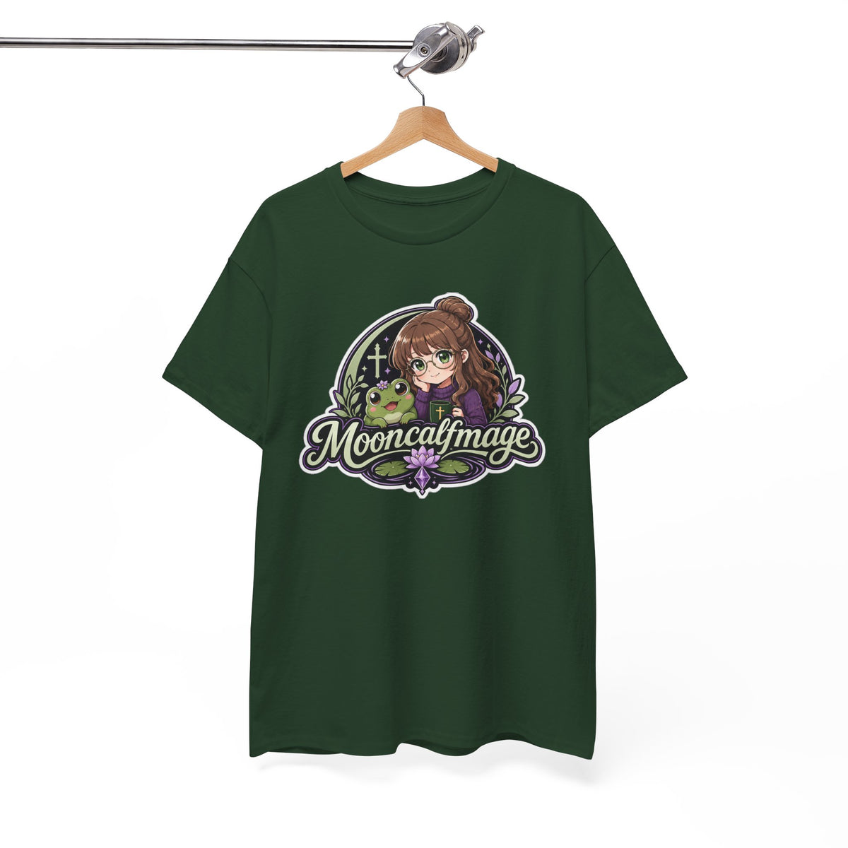 MOONCALFMAGE Logo Tee - Gamer/Streamer T-Shirt Blue GBSG (Gather)