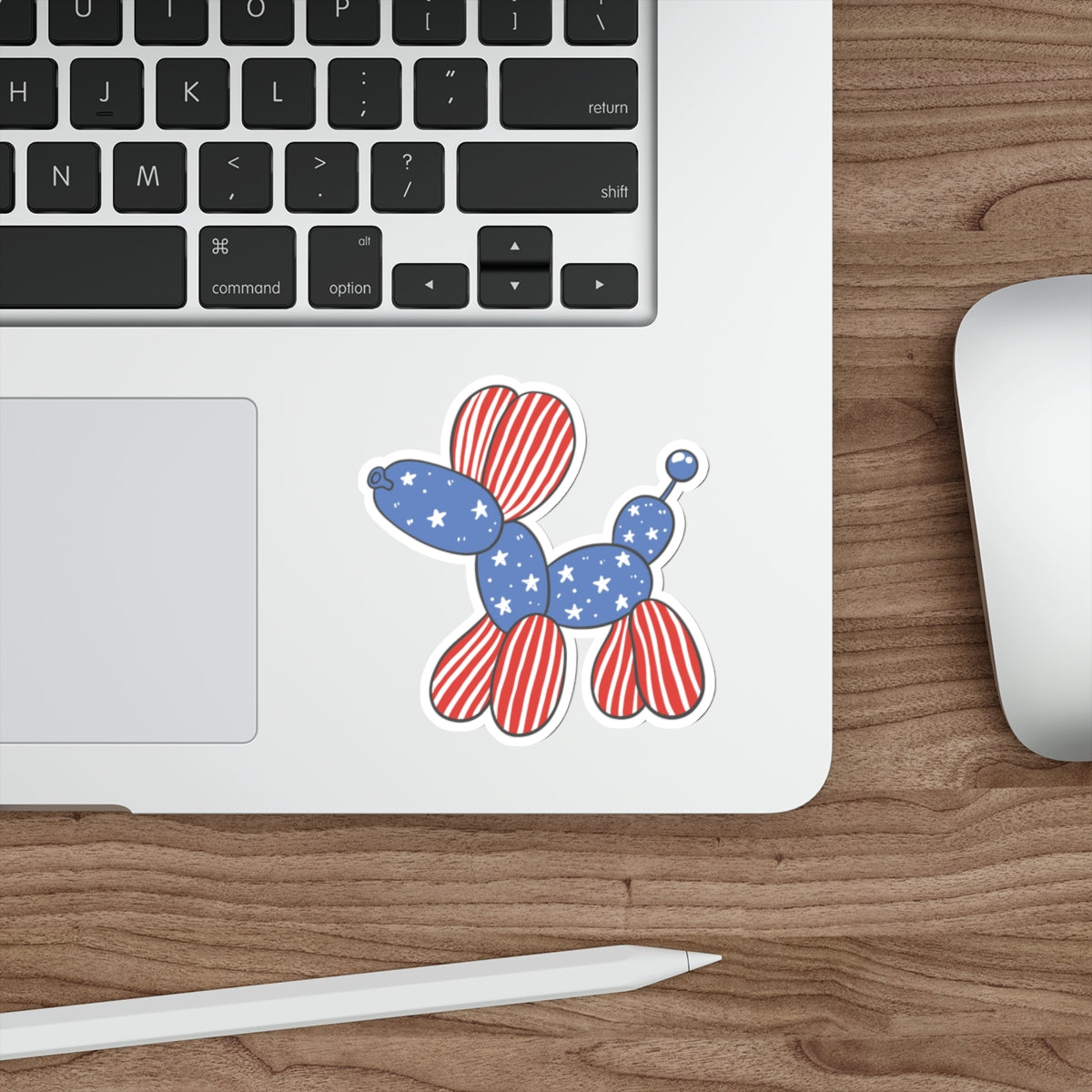 Patriotic Sticker Pack — Ballon Animal 4th of July Red White Blue Die-Cut Stickers