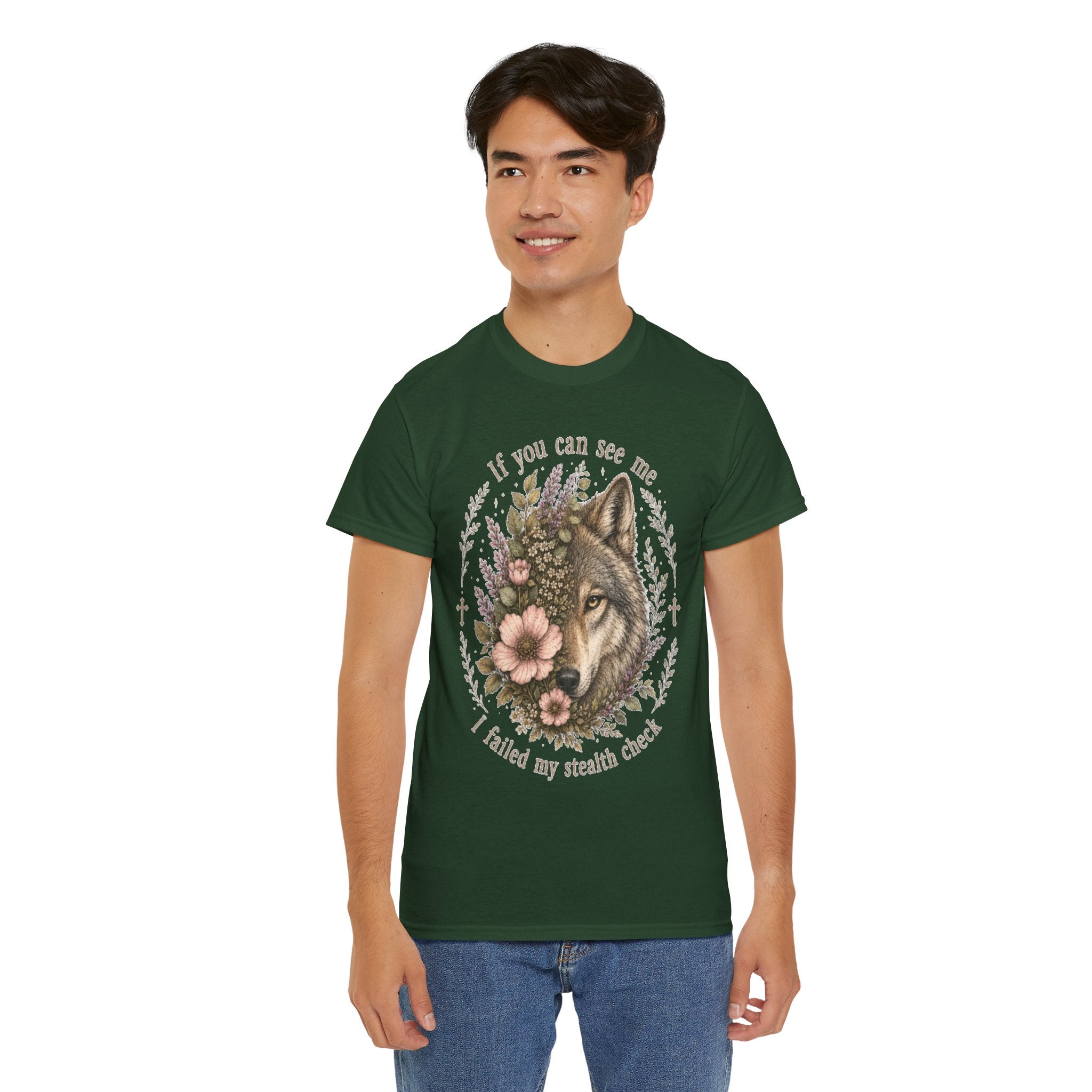 seawolf Floral Tee — "If you can see me I failed my stealth check" Graphic T-Shirt