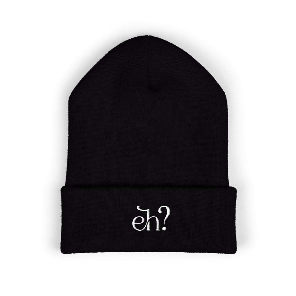 (Canada) Embroidered “eh?” Knit Toque