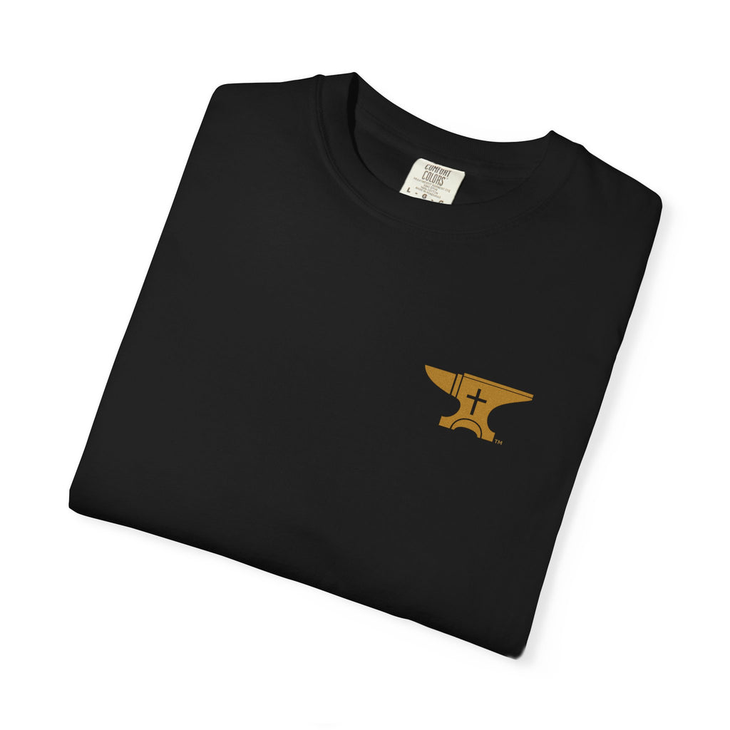 FaithForge OG Gaming T-Shirt — Logo Tee with Anvil & Cross (Christian Gamer Apparel)
