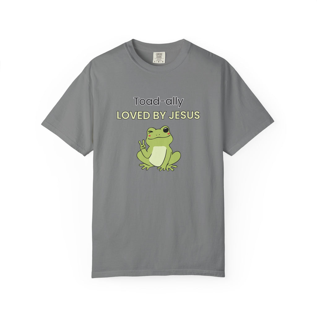 T-shirt - "Toad-ally Loved by Jesus" Cute Frog Christian Tee
