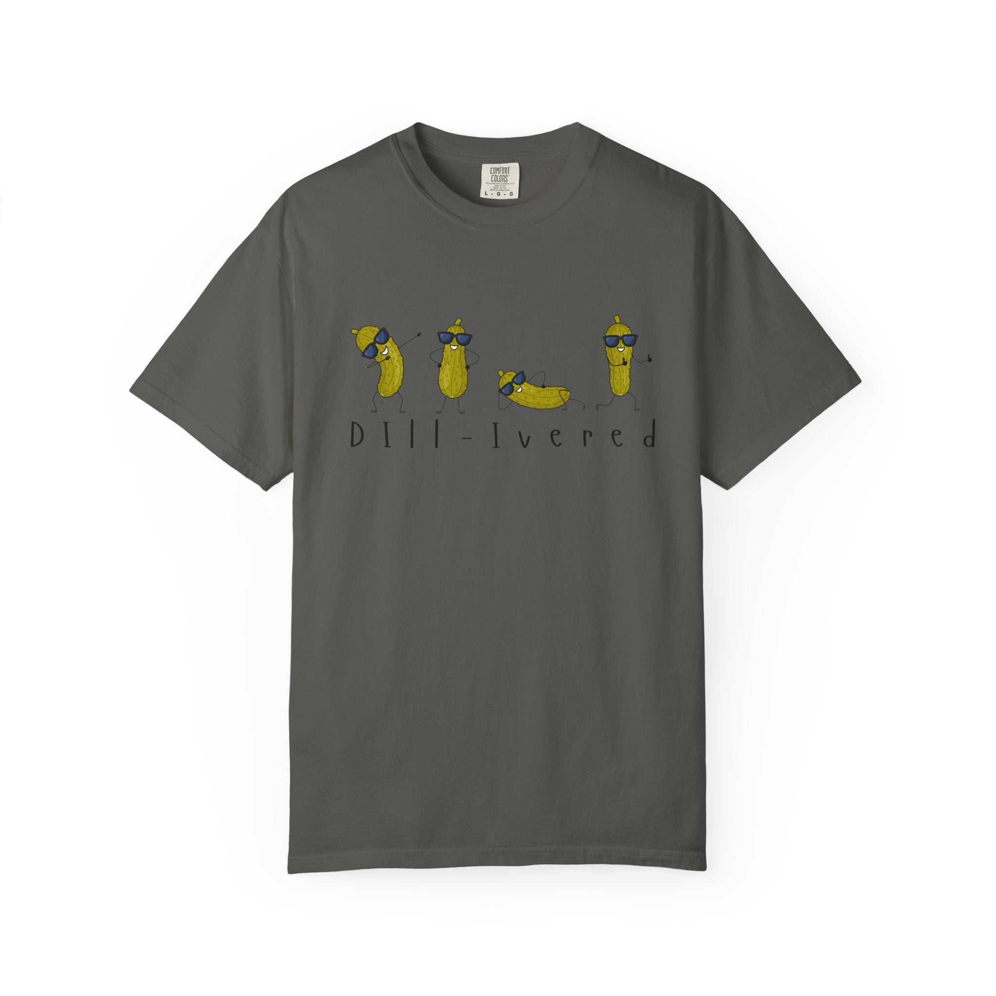 Dill-Livered Pickle Pun T-Shirt — Funny Pickle Lover Tee