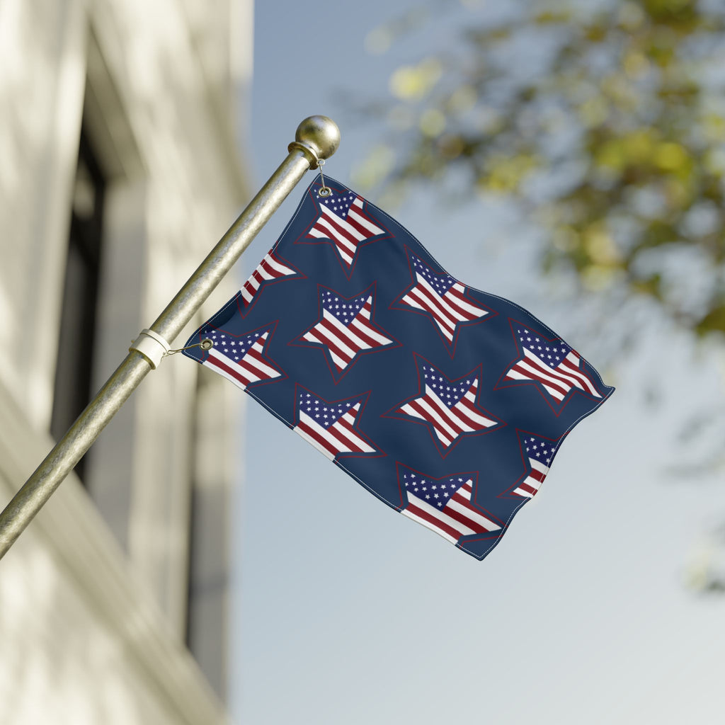 American Star Pattern Double-Sided Flag – Patriotic Stars & Stripes Garden Flag for 4th of July, Memorial Day, Veterans Day