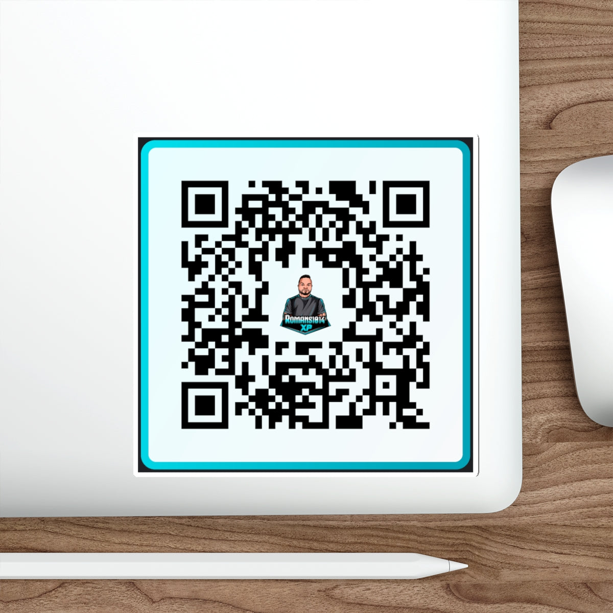 Romans1014XP Streamer QR Code Die-Cut Sticker Indoor/Outdoor