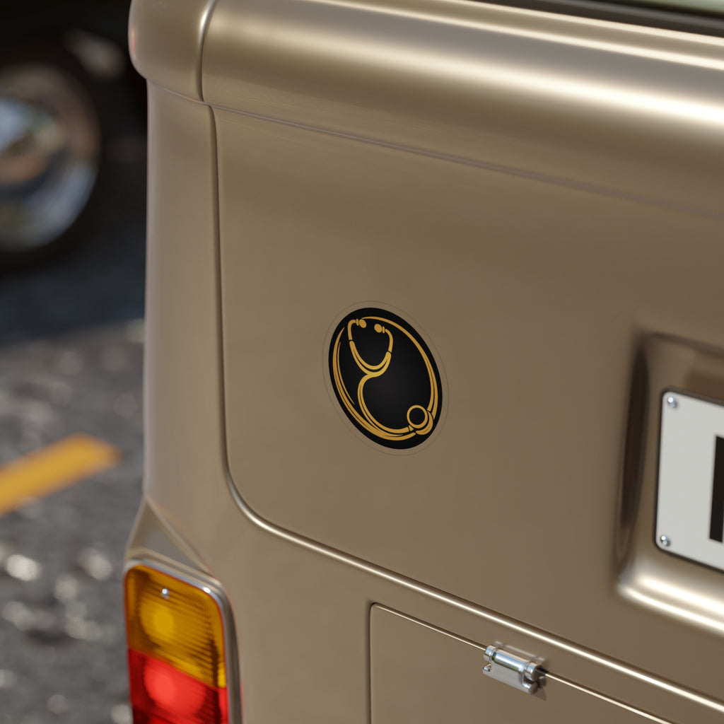 DoctorJSWAYS Die-Cut Outdoor Clear Sticker - Waterproof Transparent Logo Decal Best on Light Surfaces