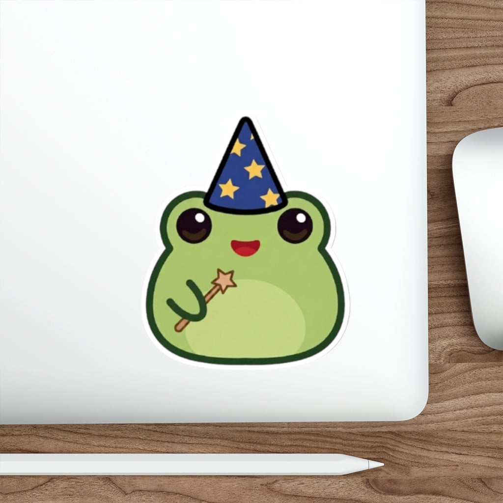 Frog Mage Die-Cut Sticker
