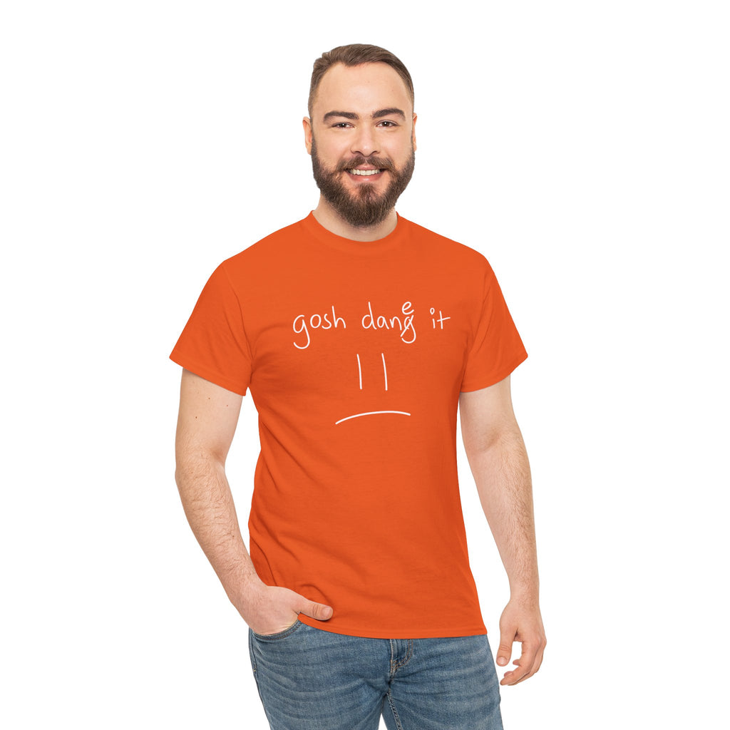 DoctorJSWAYS gosh dane it T-Shirt — Minimal Logo Black Tee with Bold Back Text