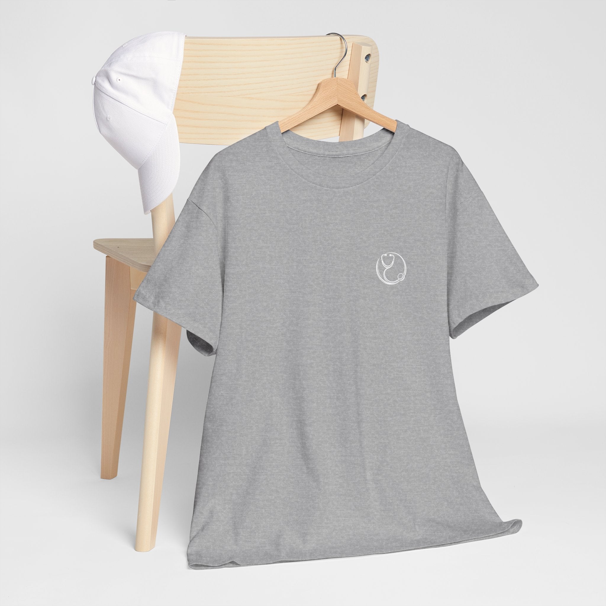 DoctorJSWAYS Let Me Explain T-Shirt — Minimal Logo Black Tee with Bold Back Text