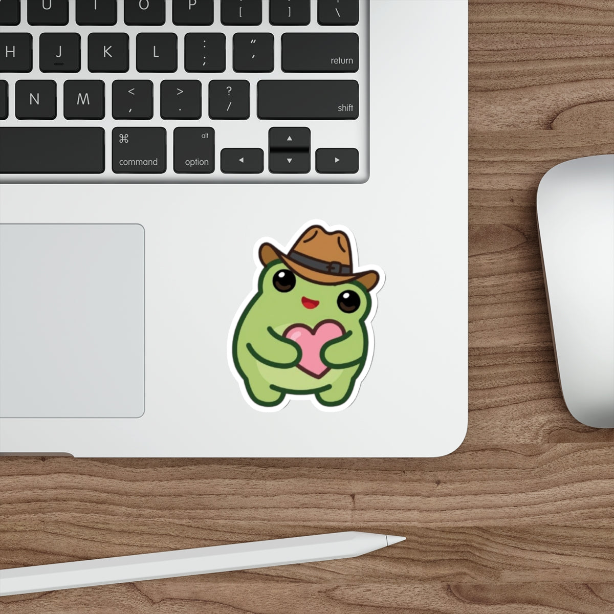 Heart Frog Die-Cut Sticker