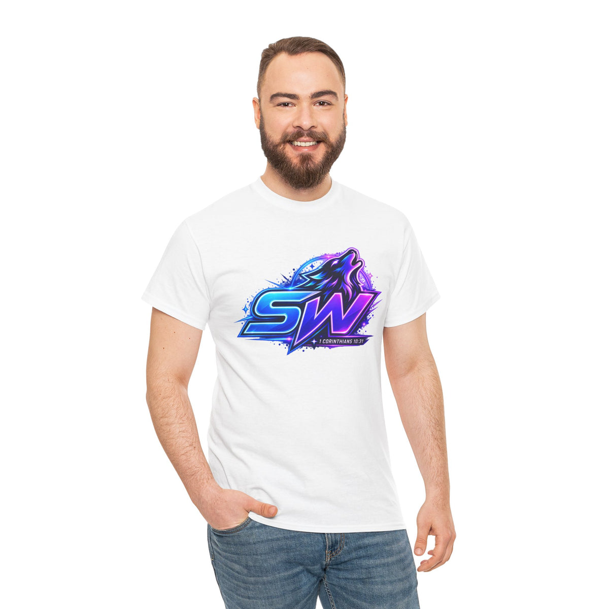 Seawolf_30 Logo Tee - Gamer/Streamer T-Shirt Blue GBSG (Gather)