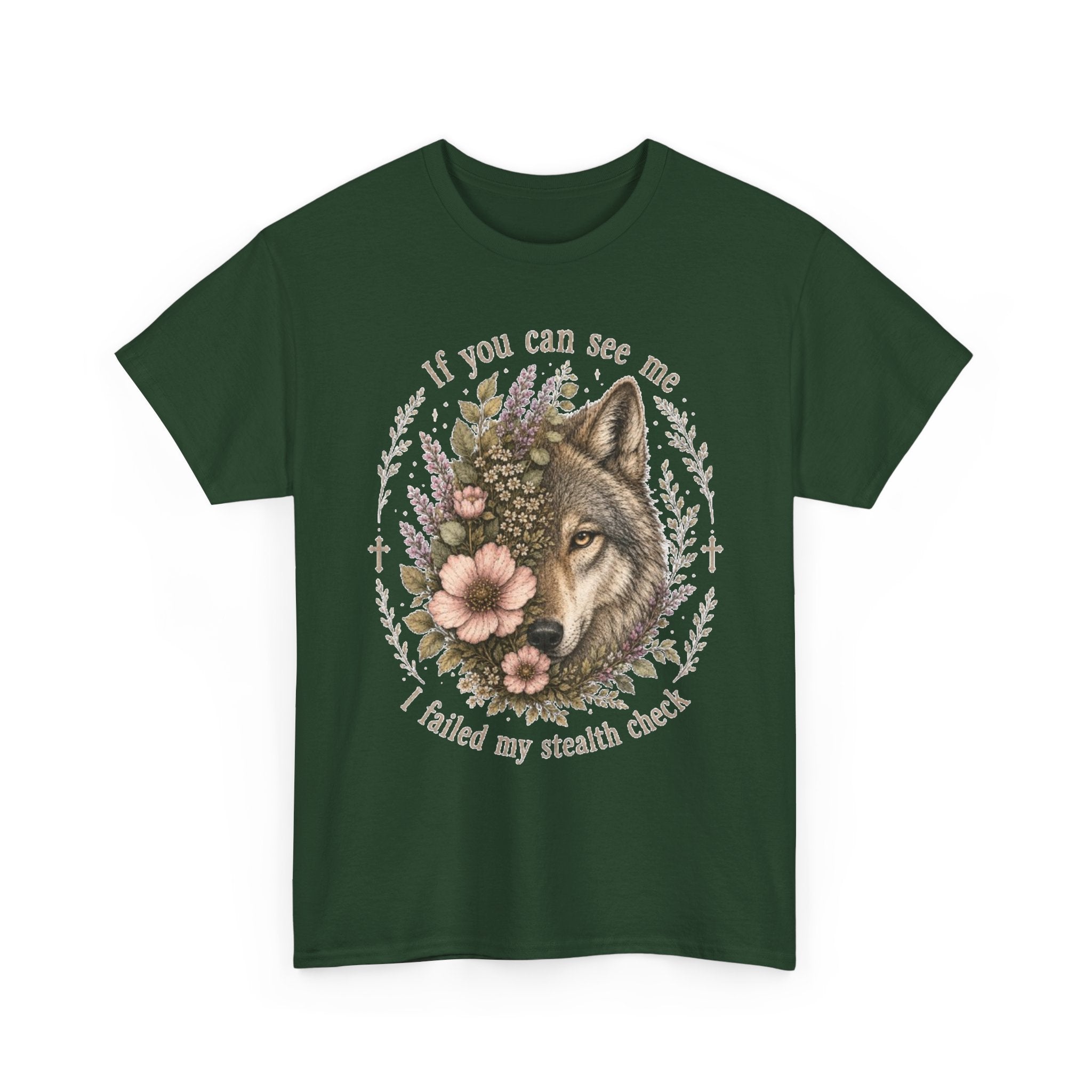 seawolf Floral Tee — "If you can see me I failed my stealth check" Graphic T-Shirt