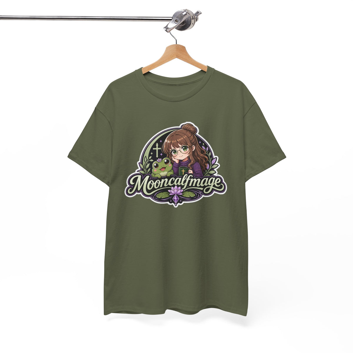 MOONCALFMAGE Logo Tee - Gamer/Streamer T-Shirt Blue GBSG (Gather)