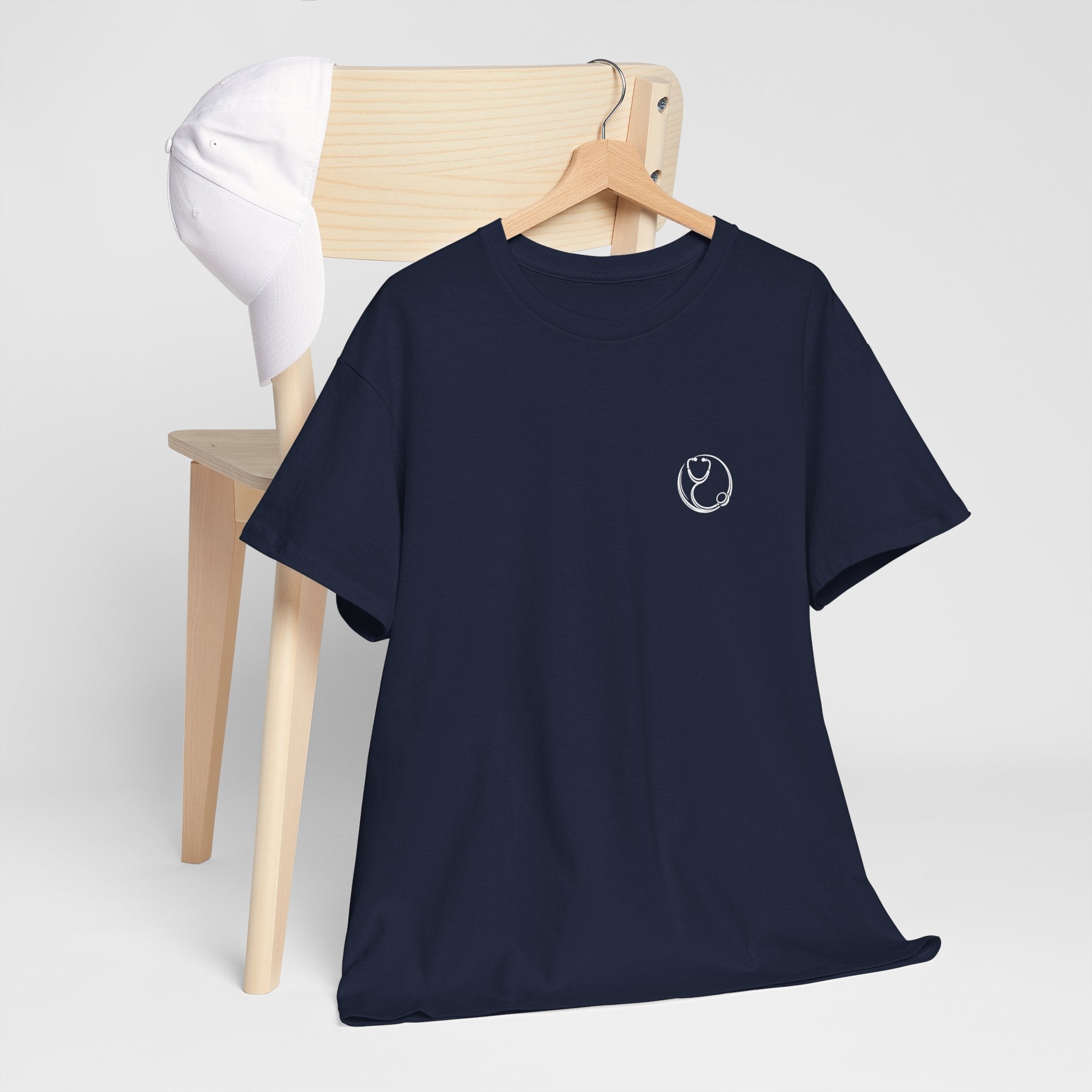 DoctorJSWAYS Let Me Explain T-Shirt — Minimal Logo Black Tee with Bold Back Text