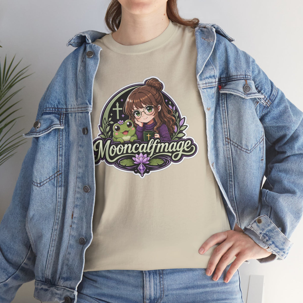 MOONCALFMAGE Logo Tee - Gamer/Streamer T-Shirt Blue GBSG (Gather)