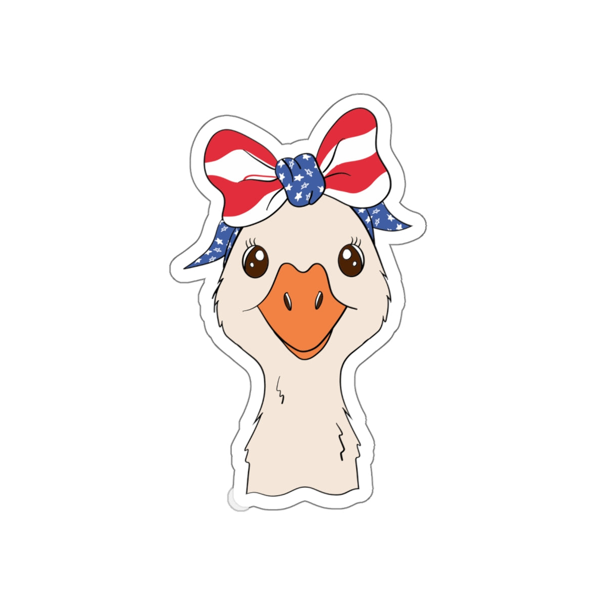 Patriotic Sticker Pack — Miss Goose Goose 4th of July Red White Blue Die-Cut Stickers