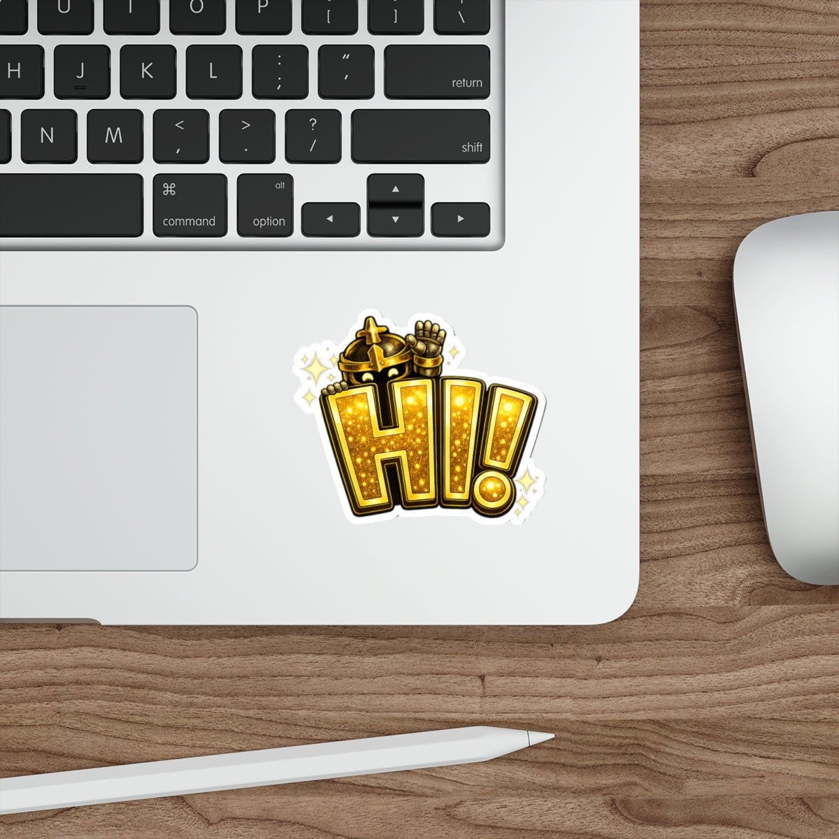 FaithForge Knight HI Die-Cut Sticker — Water-resistant vinyl