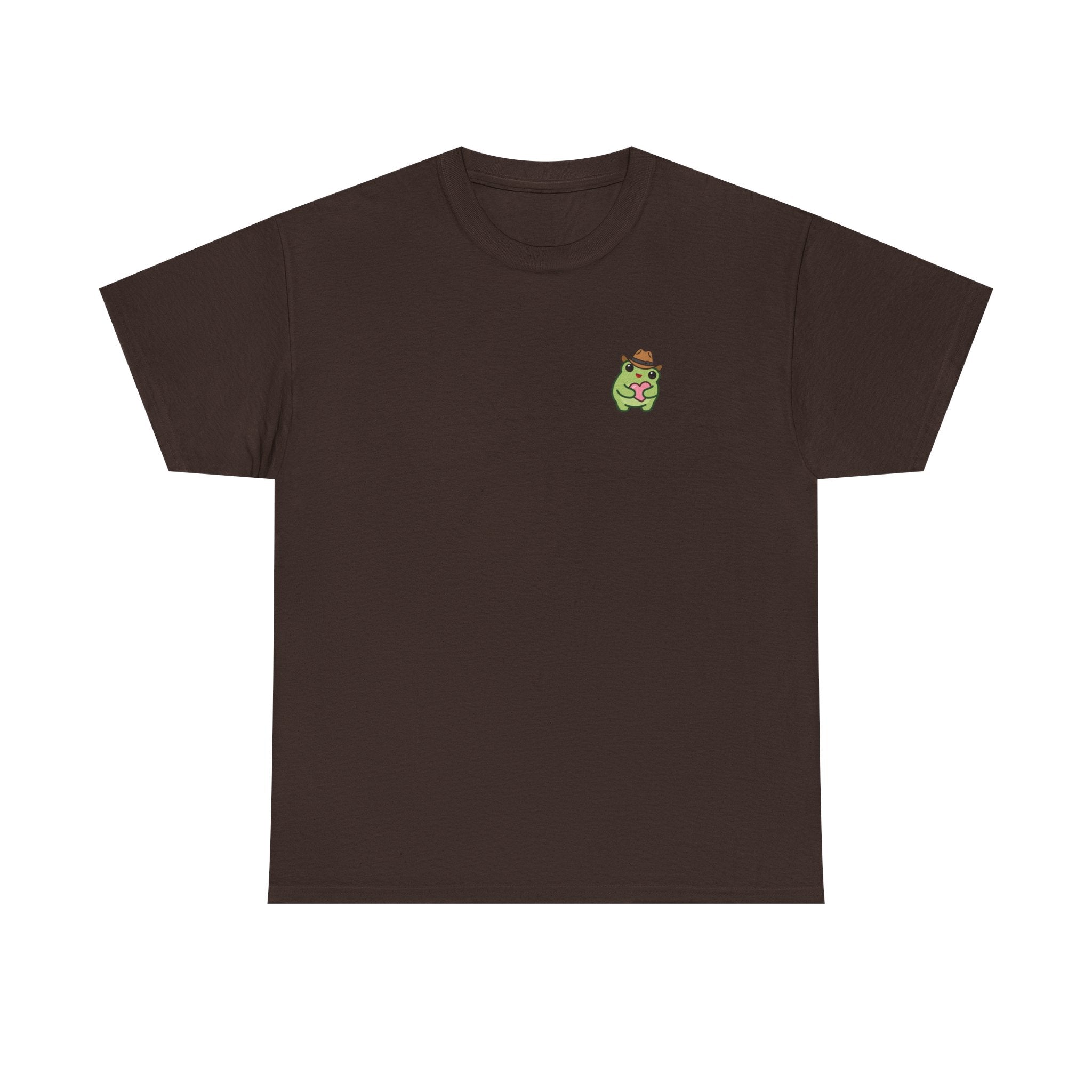 T-Shirt — Cute Smiling Frog holding heart