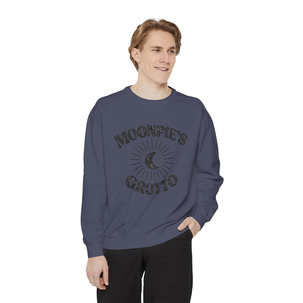 Moonpie's Grotto Sweatshirt — Vintage Celestial Moon Crewneck