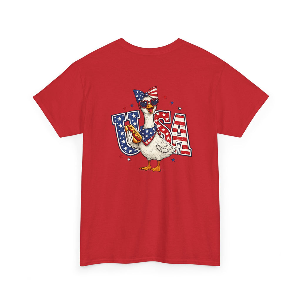 USA sunflower Patriotic T‑Shirt — American Flag Graphic Tee for 4th of July