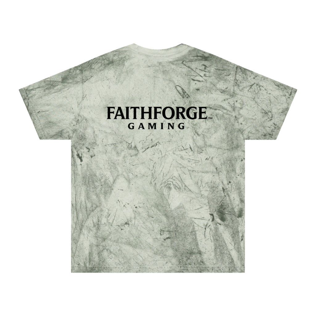 FaithForge Gaming Tie-Dye T-Shirt — Distressed Logo Tee