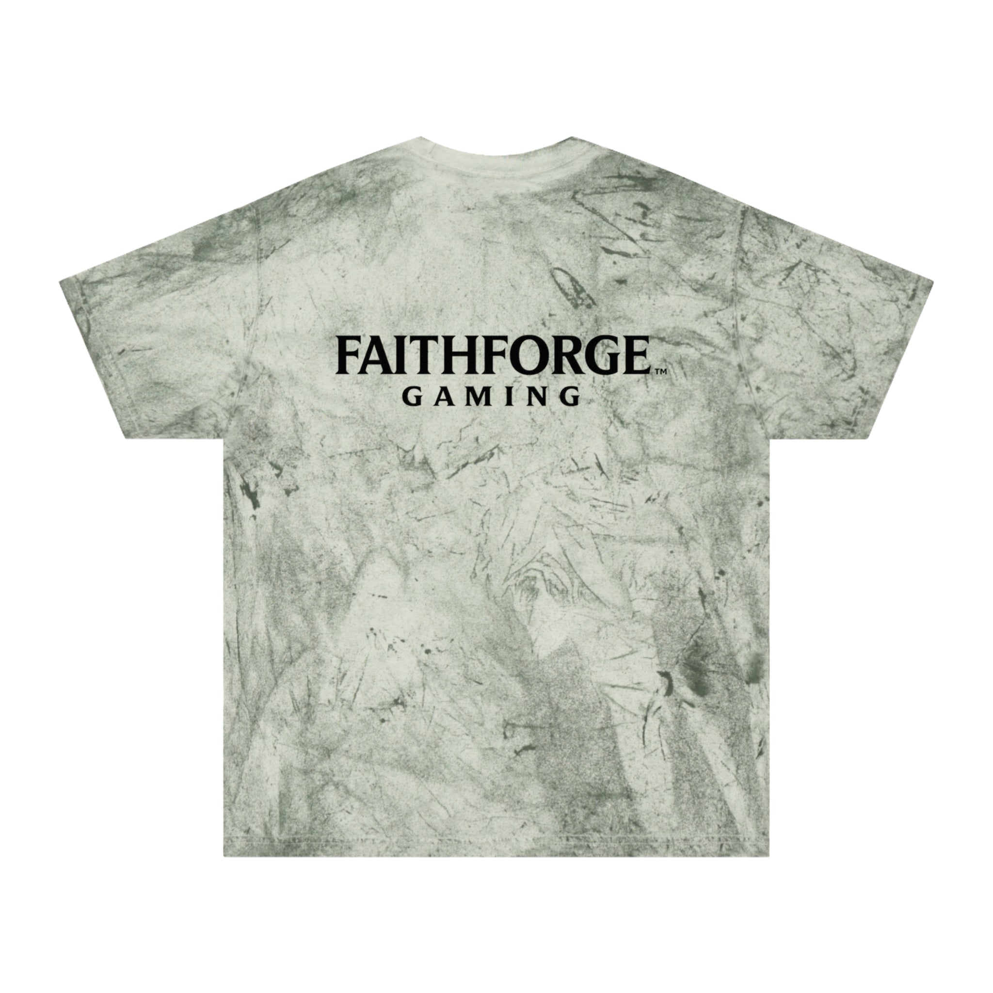 FaithForge Gaming Tie-Dye T-Shirt — Distressed Logo Tee