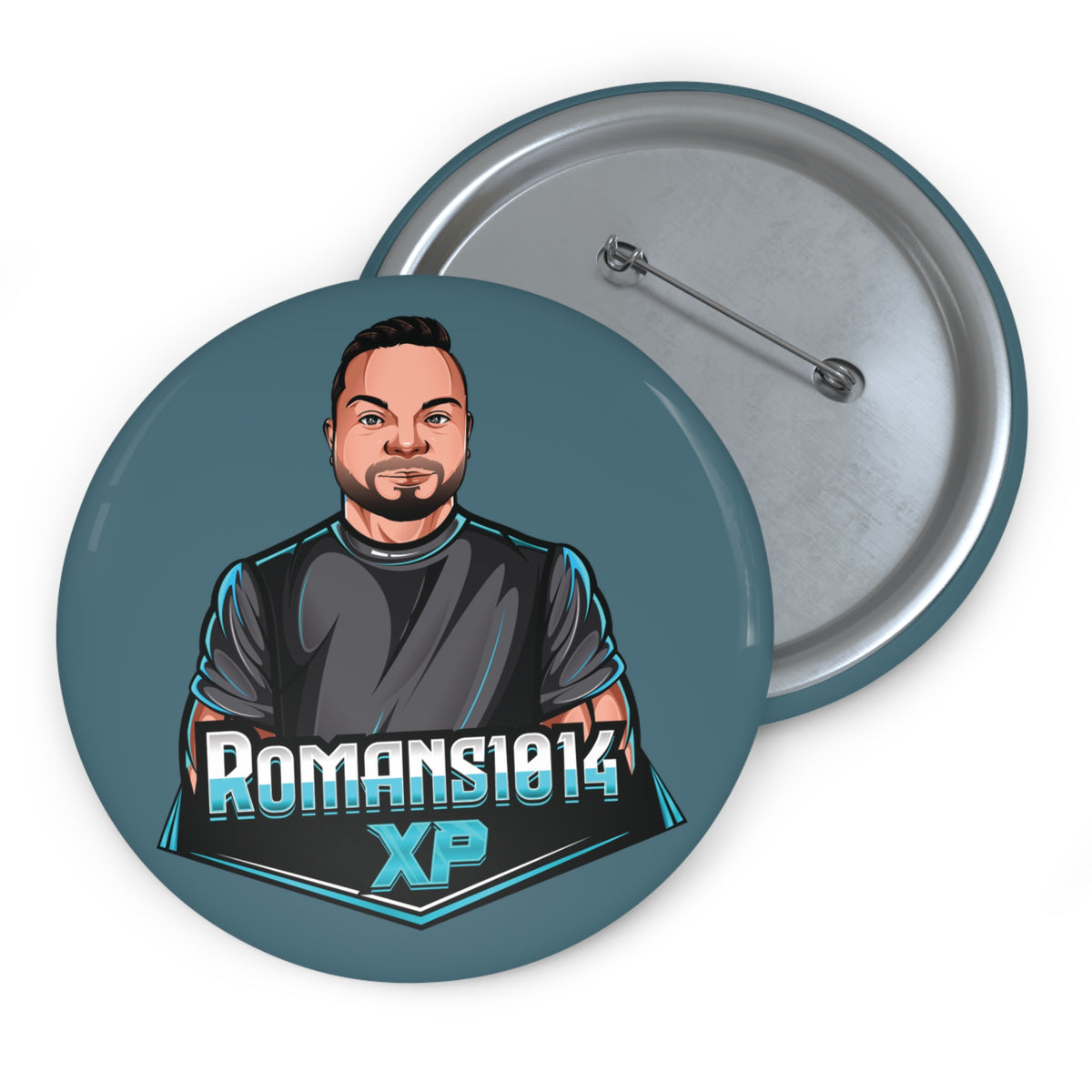 Romans1014XP Mascot Pin Button — Custom Enamel-Style Badge